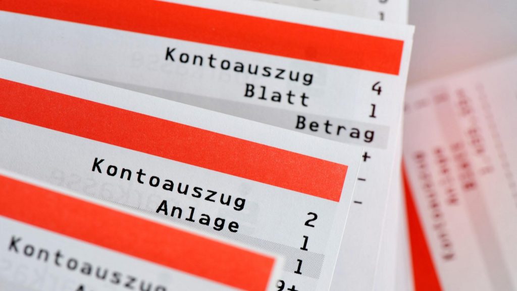 Das bedeuten die Angaben auf einem Kontoauszug.